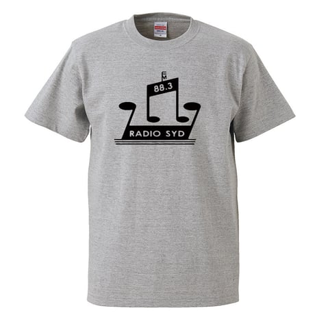 【RADIO SYD/ブライアン・ジョーンズ】5.6オンス Tシャツ/GY/ST-007_bk