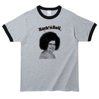 【サティヤ・サイ・ババ-ロックンロール】5.3オンス Tシャツ/GYBK/RT- 355
