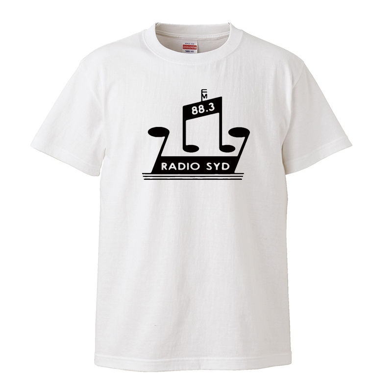 RADIO SYD/ブライアン・ジョーンズ】5.6オンス Tシャツ/WH/ST-007_bk