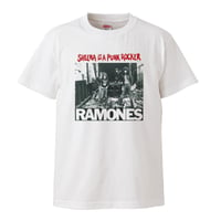 【Sheena is a punk rocker/Ramones-ラモーンズ】5.6オンス Tシャツ/WH/ST- 315
