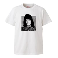 【ボヘミアン・ラプソディー/Freddie Mercury-フレディ・マーキュリー】5.6オンス Tシャツ/WH/ST- 312