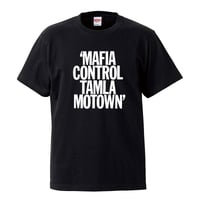 【MAFIA CONTROL TAMLA MOTOWN/タムラ・モータウン】5.6オンス Tシャツ/BK/ST-046_wh