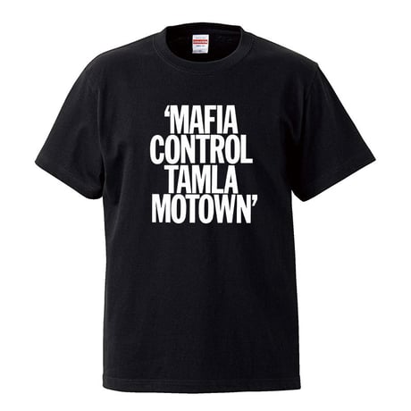 【MAFIA CONTROL TAMLA MOTOWN/タムラ・モータウン】5.6オンス Tシャツ/BK/ST-046_wh