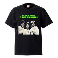 【The supremes/ダイアナロス＆スプリームス】5.6オンス Tシャツ/BK/ST-899