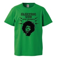 【Electric God-Jimi Hendrix/ジミ・ヘンドリックス】5.6オンス Tシャツ/GR/ST- 320