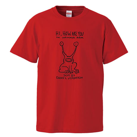 【ダニエル・ジョンストン/ハイ ハウ アー ユー】5.6オンス Tシャツ/RD/ST- 331