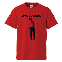 【Elvis Costello / エルヴィス・コステロ】5.6オンス Tシャツ/RD/ST-935