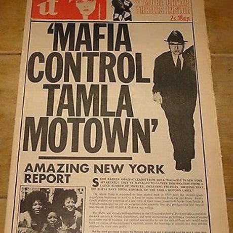 【MAFIA CONTROL TAMLA MOTOWN/タムラ・モータウン】5.6オンス Tシャツ/GY/ST-046_bk
