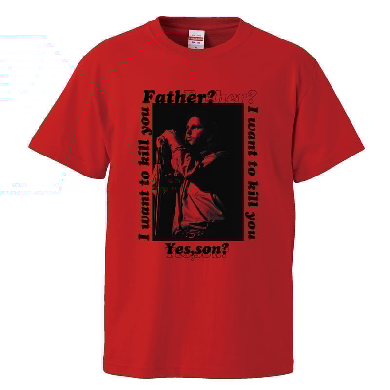 Jim morisson/ジム・モリソン】5.6オンス Tシャツ/RD/ST-932 | バ