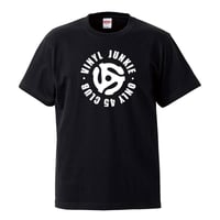 【VINYL JUNKIE-ONLY 45 CLUB/ ヴァイナルジャンキー】5.6オンス Tシャツ/BK/ST-125