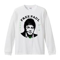 【FREE PAUL/ポール・マッカートニー】5.6Oz ロングスリーブＴシャツ/WH/LT-948