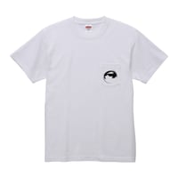 【 John lennon eye/ジョンレノン・アイ】 5.6オンス ポケットTシャツ/WH/PT- 399