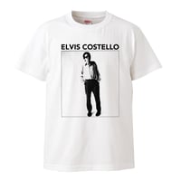 【Elvis Costello / エルヴィス・コステロ】5.6オンス Tシャツ/WH/ST-935