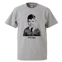 ミック•ジャガー風の黒 長袖Tシャツ Lサイズ Mick jagger-ミックジャガー/I was young】5.6オンス Tシャツ/WH