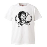 【Mick Jagger/ミック・ジャガー】5.6オンス Tシャツ/WH/ST-931