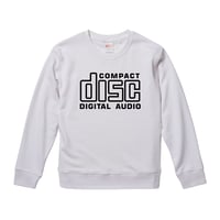【 Compact Disc Digital Audio】 9.3オンス スウェット/WH/SW- 375