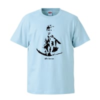 【John Lennon-ジョンレノン /with puppy】5.6オンス Tシャツ/LB/ST- 396