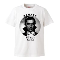 【bela lugosi/ベラ・ルゴシファンクラブ】5.6オンス Tシャツ/WH/ST- 855