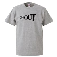 【Shout!/アイズレーブラザーズ】5.6オンス Tシャツ/GY/ST-050_bk