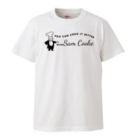 【with Sam Cooke/ウィズ・サムクック】5.6オンス Tシャツ/WH/ST-047_bk