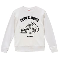 【Devils Music/Blues】ニッパーくんパロディ 9.3オンス スウェット/WH/SW- 439