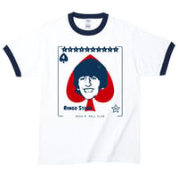 【RINGO STARR Playing Card/リンゴスター】5.3オンス Tシャツ/WHNV/RT- 402