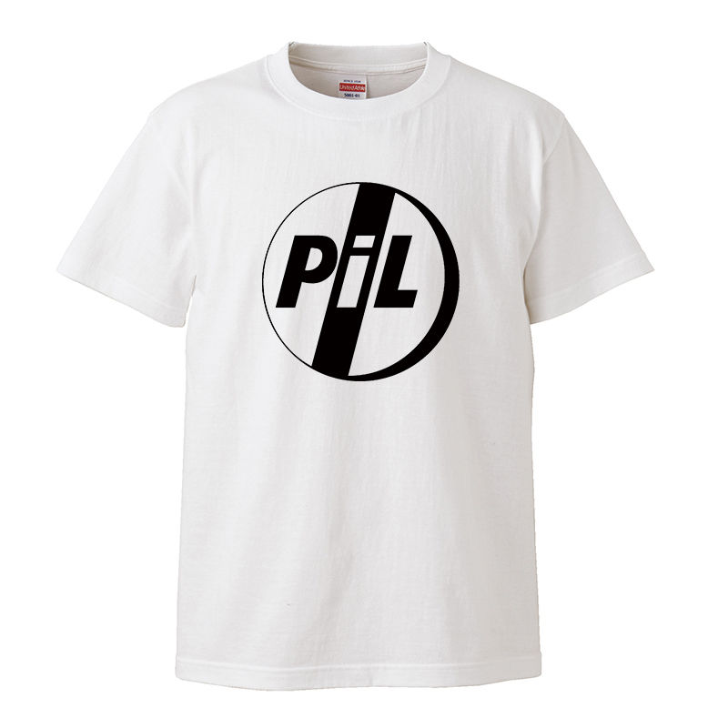 PIL/ピル-ロゴ】5.6オンス Tシャツ/WH/ST- 330 | バンドTシャツ/音楽T