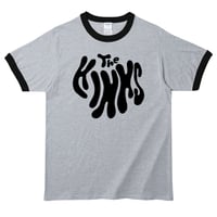 【The Kinks-キンクス/ロゴ】5.3オンス Tシャツ/GYBK/RT- 285