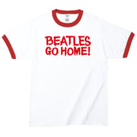 【Beatles Go Home!/ビートルズ ゴー ホーム】5.3オンス Tシャツ/WH-NV/RT-144