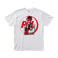 【パブリックイメージリミテッド/Public Image Limited.(PIL)】ジョン・ライドン 5.6オンス Tシャツ/WH/ST-003_RD