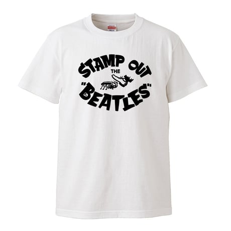 【Stamp Out The Beatles-スタンプアウトザビートルズ】5.6オンス Tシャツ/WH/ST- 196