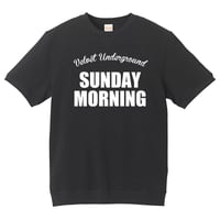 【The Velvet Underground-ヴェルヴェット・アンダーグラウンド/SUNDAY MORNING】8.4オンス ショートスリーブ スウェット/BK/SW-163