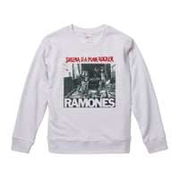 【Sheena is a punk rocker/Ramones-ラモーンズ】9.3オンス スウェット/WH/SW-315