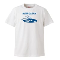 【Keep Clean/レコードを清潔に】5.6オンス Tシャツ/WH/ST-129