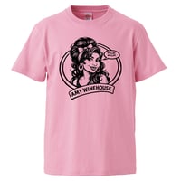【Amy winehouse/エイミー・ワインハウス】5.6オンス Tシャツ/PK/ST-925