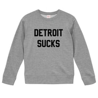 【Lester Bangs-レスター・バングス/DETROIT SUCKS-デトロイトサックス】9.3オンス スウェット/GY/SW- 189