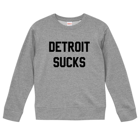 【Lester Bangs-レスター・バングス/DETROIT SUCKS-デトロイトサックス】9.3オンス スウェット/GY/SW- 189