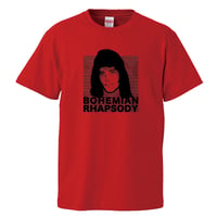 【ボヘミアン・ラプソディー/Freddie Mercury-フレディ・マーキュリー】5.6オンス Tシャツ/RD/ST- 312