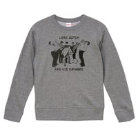 【Lord sutch & His Savages/スクリーミング・ロード・サッチ】9.3オンス スウェット/GY/ST-049_bk