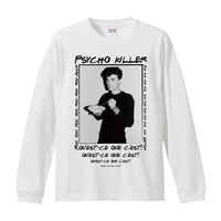 【David Byrne of Talking Heads/デイヴィッド・バーン】5.6Oz ロングスリーブＴシャツ/WH/LT- 875