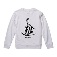 【John Lennon-ジョンレノン /with puppy】9.3オンス スウェット/WH/SW- 396