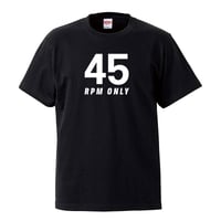 【45rpm only】5.6オンス Tシャツ/BK/ST-126