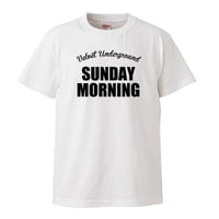 【The Velvet Underground-ヴェルヴェット・アンダーグラウンド/SUNDAY MORNING】5.6オンス Tシャツ/WH/ST- 163