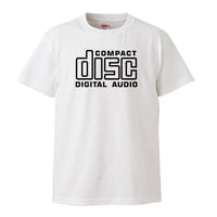 【 Compact Disc Digital Audio】 5.6オンス Tシャツ/WH/ST- 375