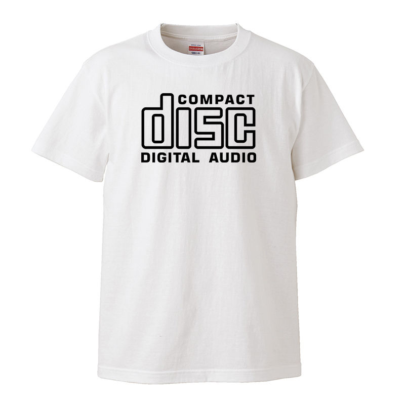 Compact Disc Digital Audio】 5.6オンス Tシャツ/WH/ST