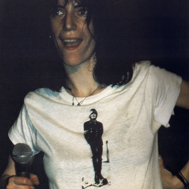 Nazi Brian Jones/パティ・スミス着用】】5.6オンス Tシャツ/WH/ST-