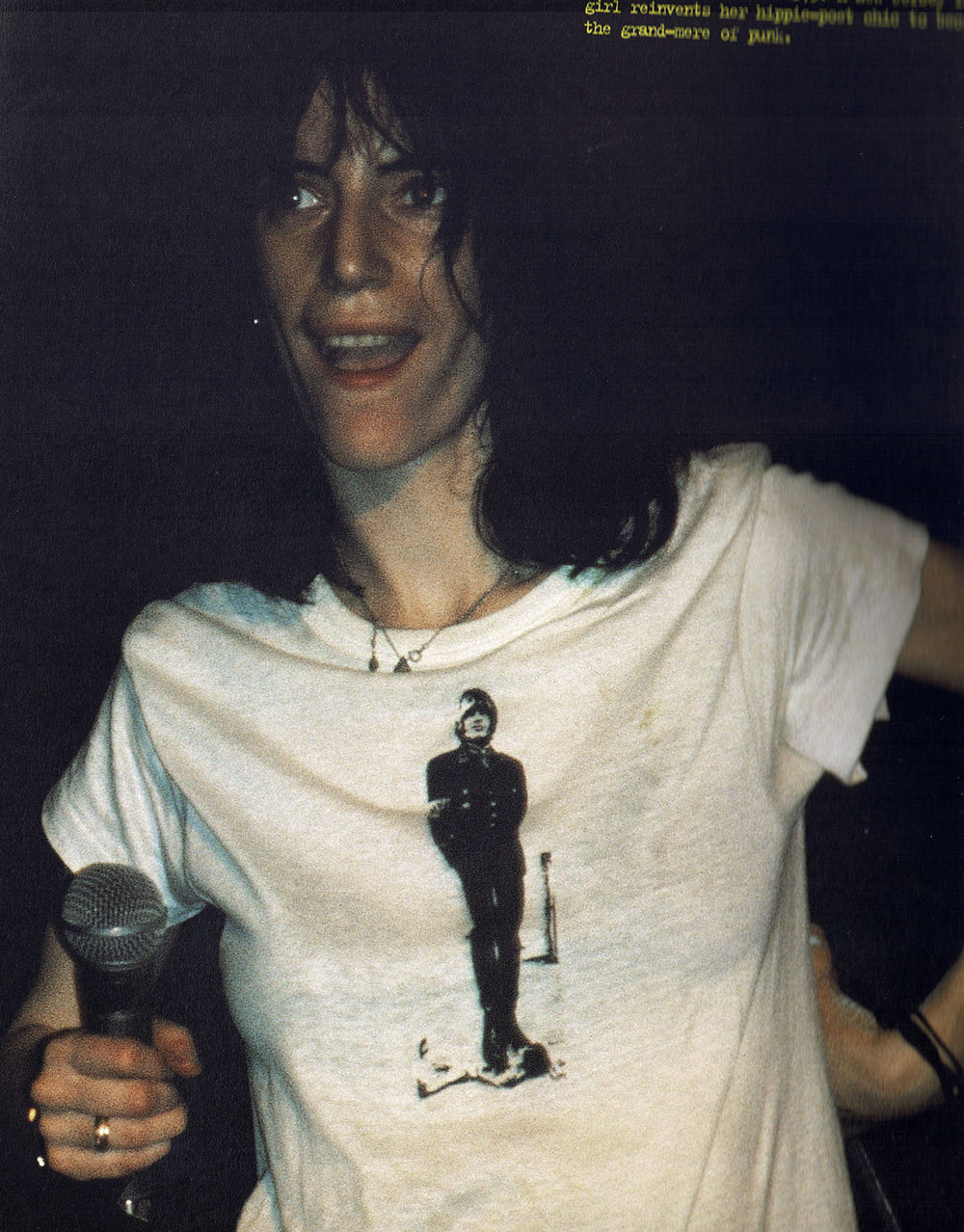 Nazi Brian Jones/パティ・スミス着用】】5.6オンス Tシャツ/WH/ST-