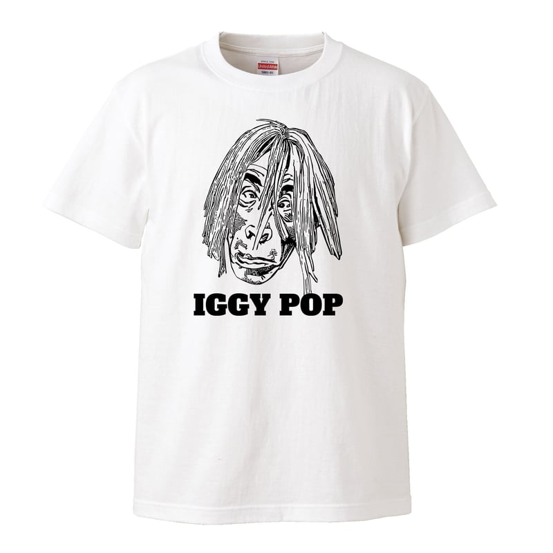 Iggy Pop/イギー・ポップ】5.6オンス Tシャツ/WH/ST- 726 | バンドT...