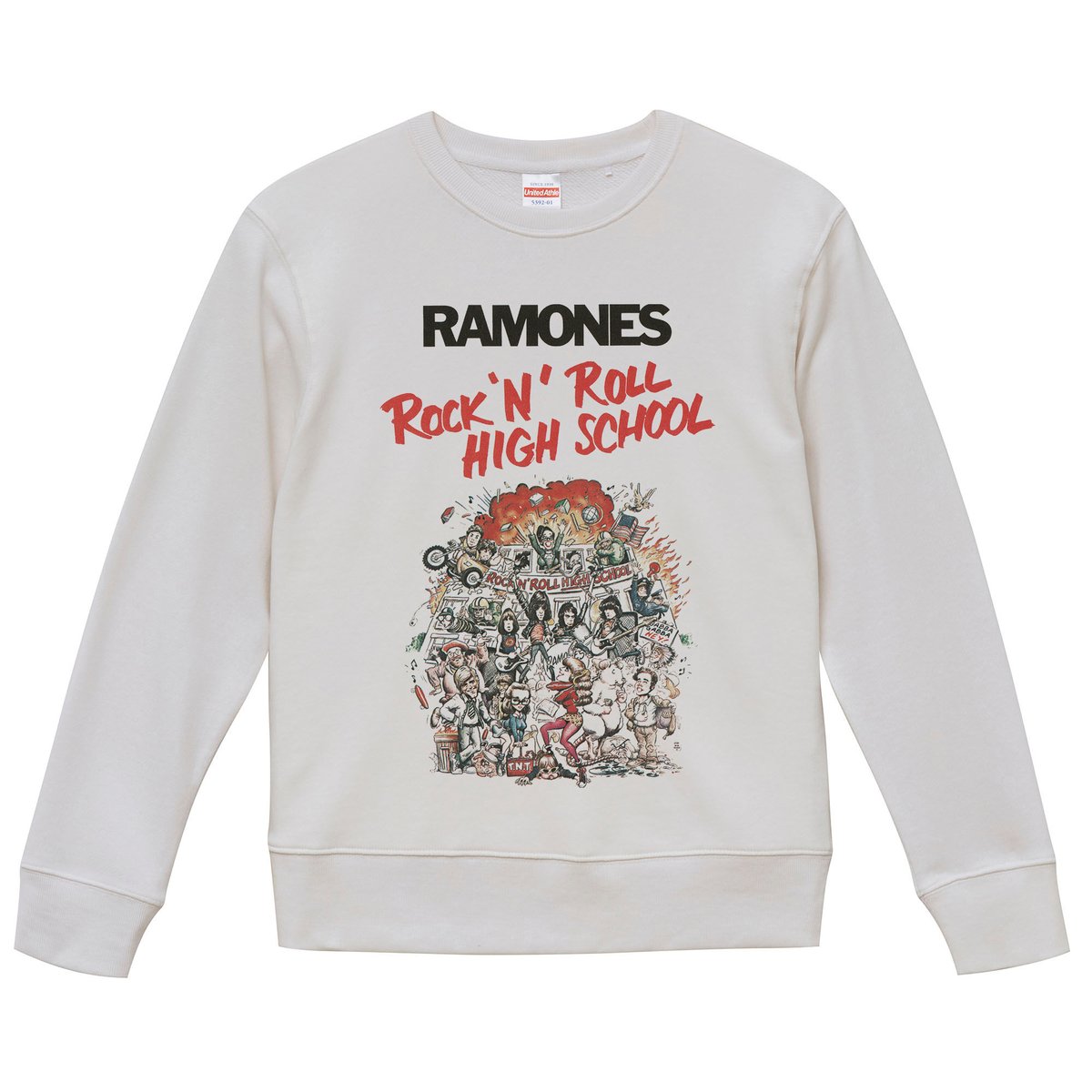 【used】ラモーンズ　ramones ロックンロールハイスクール　Tシャツ 映画『ロックンロール・ハイスクール』グッズ情報と『ラモーンズ