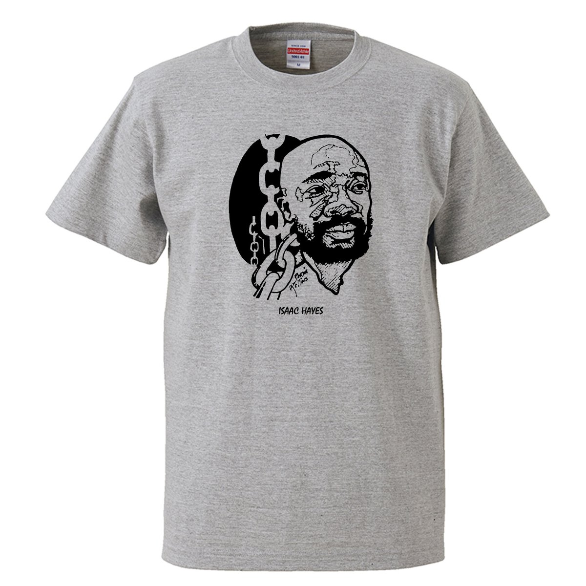 Isaac Hayes/アイザック・ヘイズ】5.6オンス Tシャツ/GY/ST- 683